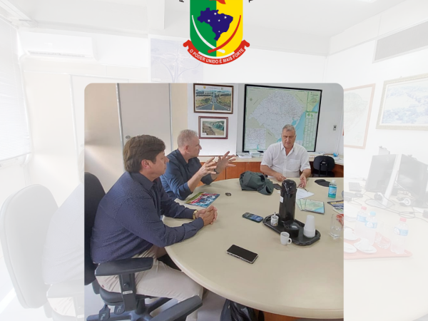 Vereador Gilmar Castanho e prefeito Gelson Scherer estiveram na capital do Estado fazendo reivindicações