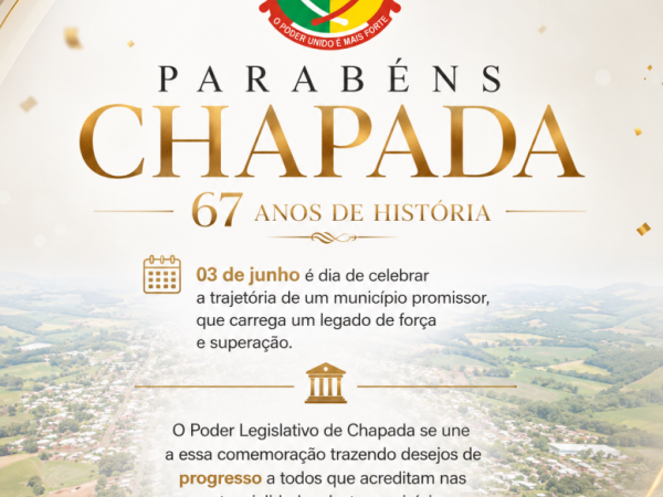 Parabéns Chapada 🙌 67 anos de Emancipação Político Administrativa