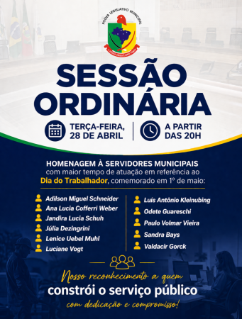 Homenagem a representantes do Serviço Público Municipal de Chapada