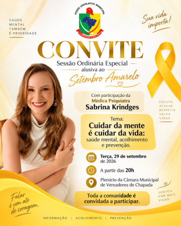 💛 Cuidar da mente é cuidar da vida!